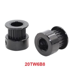 20TW6B8 Black Aluminium Pulley