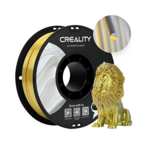 Golden Silver CR Silk Filament 1.75mm 1Kg  - Creality