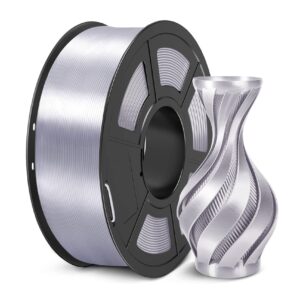 Silver PLA Filament 1.75mm 1 Kg Spool – SunLu