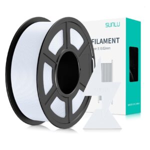 White High-Speed PLA Filament 1.75mm 1 Kg – SunLu
