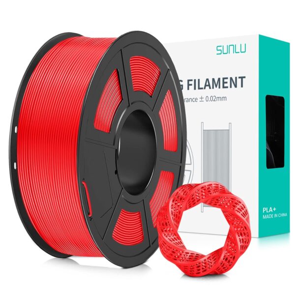 Red PLA Plus Filament 1.75mm 1 Kg Spool – SunLu
