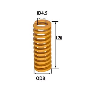 4Pcs 8x20mm Spring
