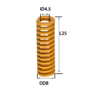 4Pcs 8x25mm Spring
