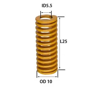 4Pcs 10x25mm Spring