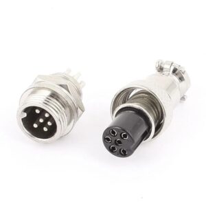 GX12 12mm 6-Pin 250V 5A Male and Female Connector