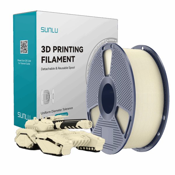 Bone White PLA Filament 1.75mm 1 Kg Spool – SunLu