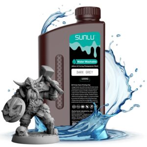 Dark Grey Water Washable Resin 1 kg – Sunlu