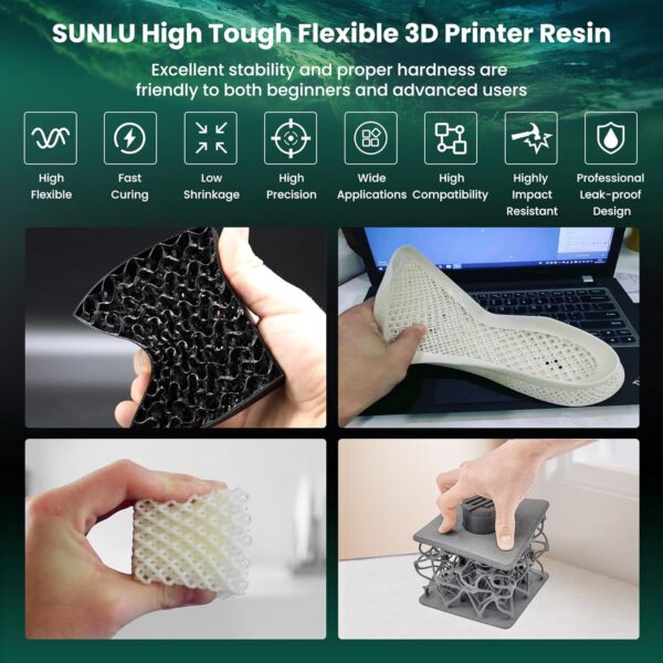 White Toughness Resin 1kg – Sunlu - Image 2