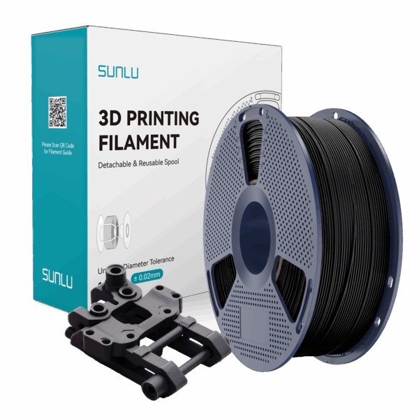 Black ABS Filament 1.75mm 1kg Spool – Sunlu