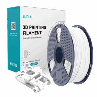 White ABS Filament 1.75mm 1kg Spool – Sunlu
