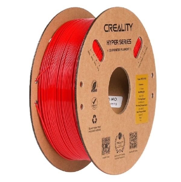Red Hyper PETG Filament 1.75 mm 1 kg - Creality
