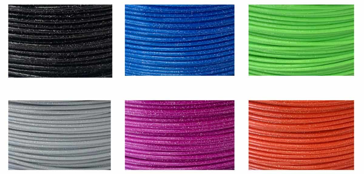 Black Sparkling PLA Glitter Filament 1.75mm 1Kg Spool - Torwell - Image 2